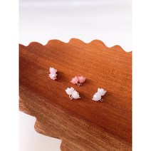 [그레이스샵] 수공예 귀걸이 만들기 부자재 DIY 재료 은방울꽃 미니펜던트 15pcs(한세트15개)
