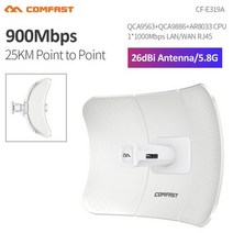 5-25KM 5GHz 야외 무선 브리지 장거리 와이파이 CPE 액세스 포인트 신호 증폭기 안테나 나노스테이션 익스텐더 AP, CHINA_1PC | CF-E319A