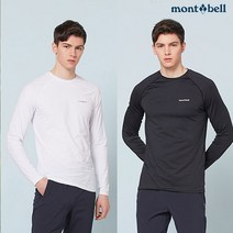 몽벨 라운드 티셔츠 레이어드 무지 목티