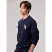 오사가네 남성 트렌드 캐주얼 순면 라운드카라 맨투맨