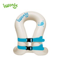아이윙크 넥베스트 튜브형 부력보조복 구명조끼 25kg, 화이트/고래, 아이윙크 넥튜브 25kg