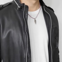 [골드러쉬] N-171 목걸이 남자목걸이 펜던트 메탈 레드가죽해골 악세사리 남성패션쥬얼리