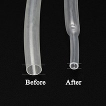 열 수축 튜브 2:1 수축 비율 폴리올레핀 절연 케이블 슬리브 직경 10 m 0.6 0.8mm 1mm 2mm 3mm 4mm 5mm 6mm, [10] Dia 4.5mm, [06] Yellow, [01] 10 meters