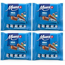 Munz 초콜릿 바 밀크 초콜릿 5개 x 4봉지