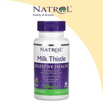 Natrol 밀크시슬 DIGESTIVE HEALTH 실리마린 262.5 mg 60캡슐