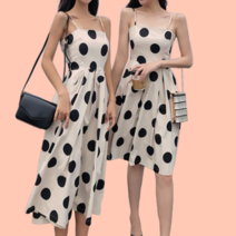 여름 휴가 휴양지 나시 끈 원피스 꾸안꾸 편안한 쿨링 땡땡이