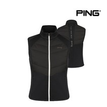 [핑골프(P)] 핑 여성 하이브리드 구스다운패치 베스트 P121B3JV471_BK