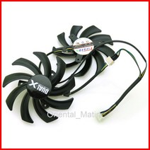 [해외] 85mm fd7010h12s 12v 40mm 구멍 그래픽 비디오 카드 교체 사파이어 hd 7790 7850 7870 7950 쿨러 냉각 팬, 한개옵션0