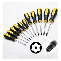 타격드라이버 별모양드라이버 별나사 1pc torx t5 t6 t7 t8 t9 t10 홈, 1개