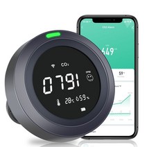 라돈측정기 미세먼지측정기 세균측정기 Protmex Tuya WiFi 스마트 온도 5, 협력사, PTH-8