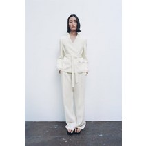 독일 자라 ZARA LINEN BLEND DARTED TROUSERS
