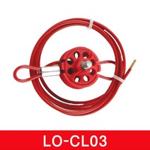 LOTO SAFE 케이블 잠금장치 캐이블 안전 CL03, RED