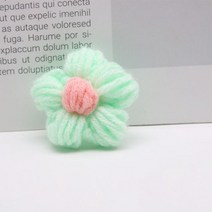 의류에 대 한 10Pcs 니트 꽃 applique 꽃잎 DIY 헤어 클립 바느질 웨딩 패치 수 제 DIY 공예 헝겊 붙여넣기, 12, 10개