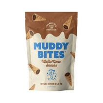 [Muddy Bites] 머디 바이츠 와플 콘 스낵 밀크 초콜릿 맛 66 g, 66g, 1개