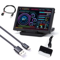 5인치 IPS 컴퓨터 보조 화면 CPU GPU RAM HDD USB PC 모니터 온도 모니터링 자유롭게 AIDA64 WINS linux용, 03 Style B