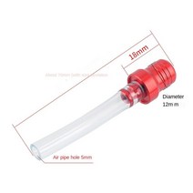 PC 오토바이 가스 연료 캡 2 웨이 밸브 벤트 브리더 호스 튜브 모토 크로스 ATV 쿼드 먼지 핏 자전거 탱크, 11 Green with steel bal