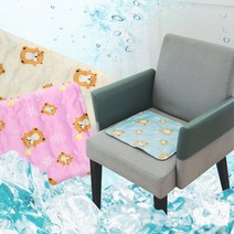 조우니 아이스젤 방석 차량용 사무실용 쿨매트, 시바견 아이스젤 방석(블루)