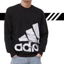 아디다스 (HE1781) 에센셜 빅로고 스웨트 크루티셔츠 스웨트셔츠 패션 트레이닝 스웻셔츠 맨투맨