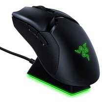 레이저 바이퍼 얼티밋 경량 무선 게이밍 마우스 RGB 충전 도크, Mouse + Dock, Classic Black