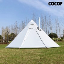 [프리솔져텐트] 코코프 겨울 동계용 화목난로텐트 인디언 피라미드형 3color, 화이트 대형