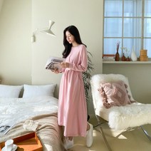 코지23여자 단정 깔끔 나그랑 허리밴딩 트레이닝 롱원피스