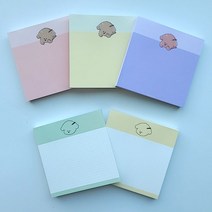 모눈 무지 뜯어쓰는 떡메모지 정사각 노트 떡메, 담이정사각무지떡메(핑크)