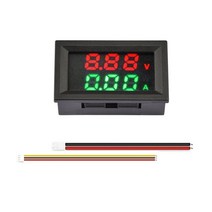 검전기 누설잔류계 월선경보기 검정기 전기테스터 dc4-30v 10a 50a 100a led 디지털 전압계 전류계 자동차 motocycle 전압 전류 측정기 볼트 감지기 테스터, 빨강 초록, dc4-30v 100a