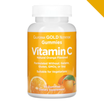 캘리포니아골드뉴트리션 비타민C 구미젤리 천연 오렌지 향 90정, 1개