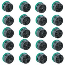 볼밸브 수도꼭지 에어레이터 유량 제한 장치 교체 부품 싱크 삽입 에어레이터 세면대 탭 필터 탭 에어레이토 주방 액세서리 20 개, 3.6L min