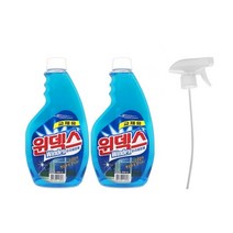 윈덱스 660ml 유리세정제 리필2개 스프레이헤드 1개, 1세트
