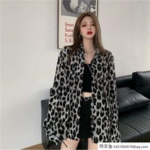라오농 가을 겨울 데일리룩 레오파드 호피 블라우스 +lgege 12