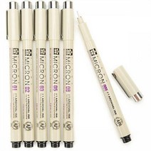 사쿠라 피그마 마이크론 XSDK 중성펜 수성펜, 02 블랙 0.3mm