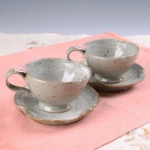 어리연 분홍꽃 커피잔 2인세트, !! 본상품선택