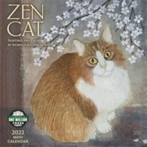 Zen Cat 2022 Mini Wall Calendar, Zen Cat 2022 Mini Wall Calen.., Kirsten-Honshin, Nicholas(저),, Amber Lotus