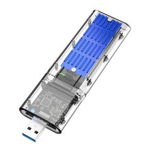 새로운 M2 SSD 케이스 SATA 섀시 USB 3.0 어댑터 PCIE NGFF M / B 키 디스크 상자 2230/2242/2260/2280MM, 파란