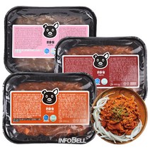 인포벨 문현숙의 돈마씸 축산 가공품 제주 흑돼지 주물럭 두루치기 500g 순한맛 매운맛 고추장맛