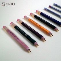 OHTO 예쁜문구 목재홀더샤프2.0mm, 그린(APS-680E-GN)_흑색홀더심(152HB)