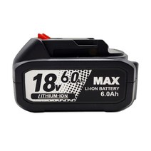 MAX 맥스 리튬이온배터리 18V 6.0Ah Li-ion 밧데리 마끼다호환 주피터호환, 1개