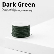 WUTA 가죽 재봉 송곳 실 키트 빠른 스티처 손 재봉틀 도구 공예 스티칭 슈메이커 캔버스 수리, 1PC Green Thread