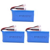 Taranis Q X7 Dx6e Dx6 송신기 용 배터리 Spektrum DX8 RC 예비 부품 7.4V 2200mAh 2S lipo 완구 액세서리, [01] 1PCS