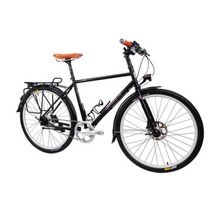 하이브리드자전거 하이브리드 자전거 입문용 DARKROCK EXPLORER 27.5 인치 투어링 바이크 ALFINE in-11 단 레이놀즈 520 스틸 프레임 포크 여행용 자전거, completed bike_50cm(170cm-180c