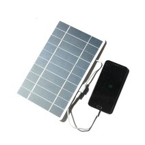 아파트태양광 태양열설치 태양열 집열판 판넬 패널 10W/8W/6W/5W 5V USB 태양 전지 패널 야외 휴대용 미니, 01 5W-white