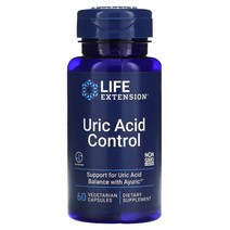 Life Extension 라이프 익스텐션 Uric Acid Control 요산 컨트롤 60 베지 캡슐
