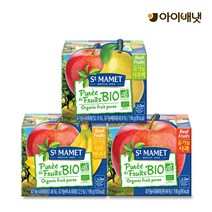 [아이배냇] [명품]유기농 생과일 퓨레 쌩마멧 3종 6팩 총12개 과일퓨레, 1세트, S153쌩마멧(바나나3개 배3개)