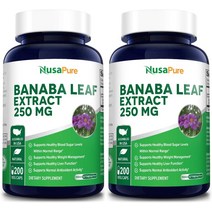 누사퓨어 바나나잎추출물 250mg 200베지캡슐 2개