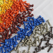 컬러나사 칼라 직결피스 양날 피스 철판 기리피스, 화이트 (백색)