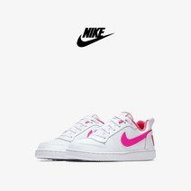 나이키 키즈 코트 보로우 로우 845104-100 GS 핑크 아동화 주니어 여성용 우먼스 운동화 신발 슈즈