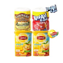 립톤 아이스티 복숭아 레몬 컨츄리타임 쿨에이드 체리, 립톤 복숭아 907g