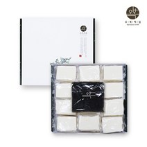 흑임자인절미 흑임자떡 찰떡 선물세트 국내산 수제 영양떡 퓨전떡 흑임자 가루 전통인절미 아침식사대용 영양간식 간편 식사 개별 포장, 1세트, 24개