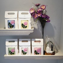 결혼식 결혼답례품 하객선물 수건 주방타월 핸드타월 고리수건 답례품, 18개, 답례품꽃수건1p(색상골고루)